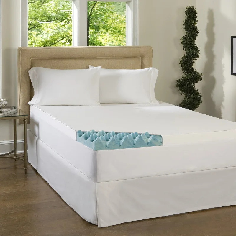 Beautyrest 2-inch Big Loft Gel Memory Foam Mattress Topper with Cover