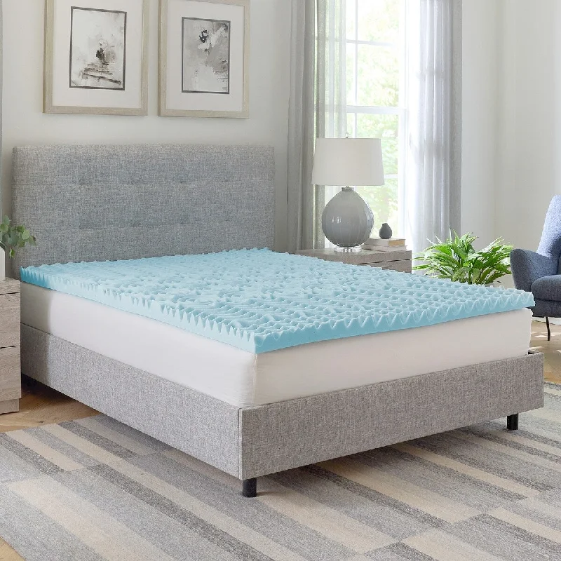 Bodipedic Zoned Convoluted Memory Foam Mattress Topper