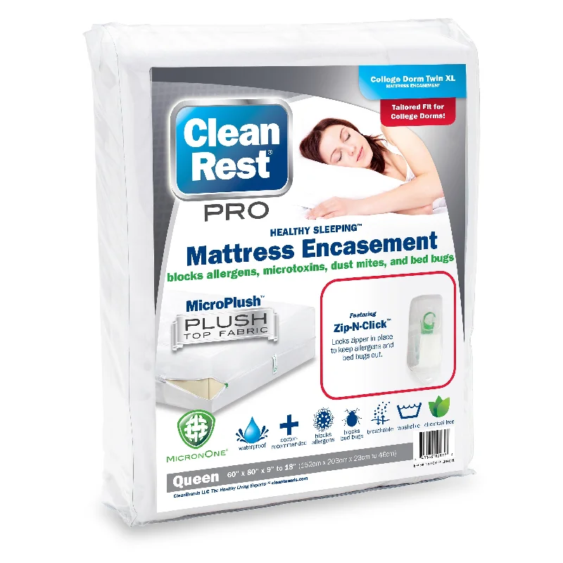 CleanRest Pro Zippered Dorm Mattress Encasement