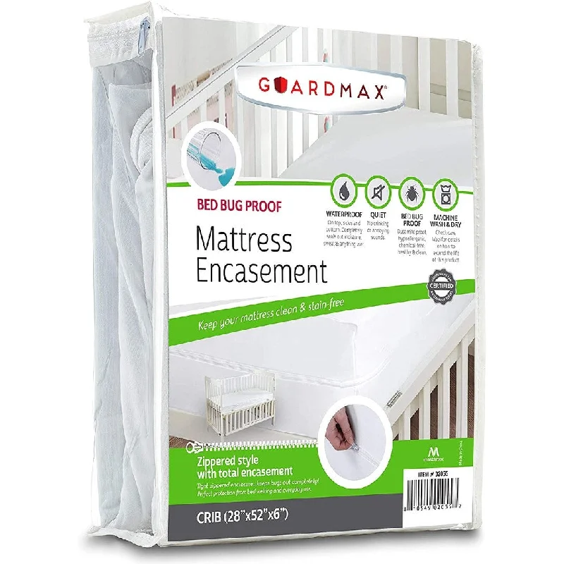 Guardmax Bed Bug Waterproof Mattress Protector Crib and Portacrib Sizes