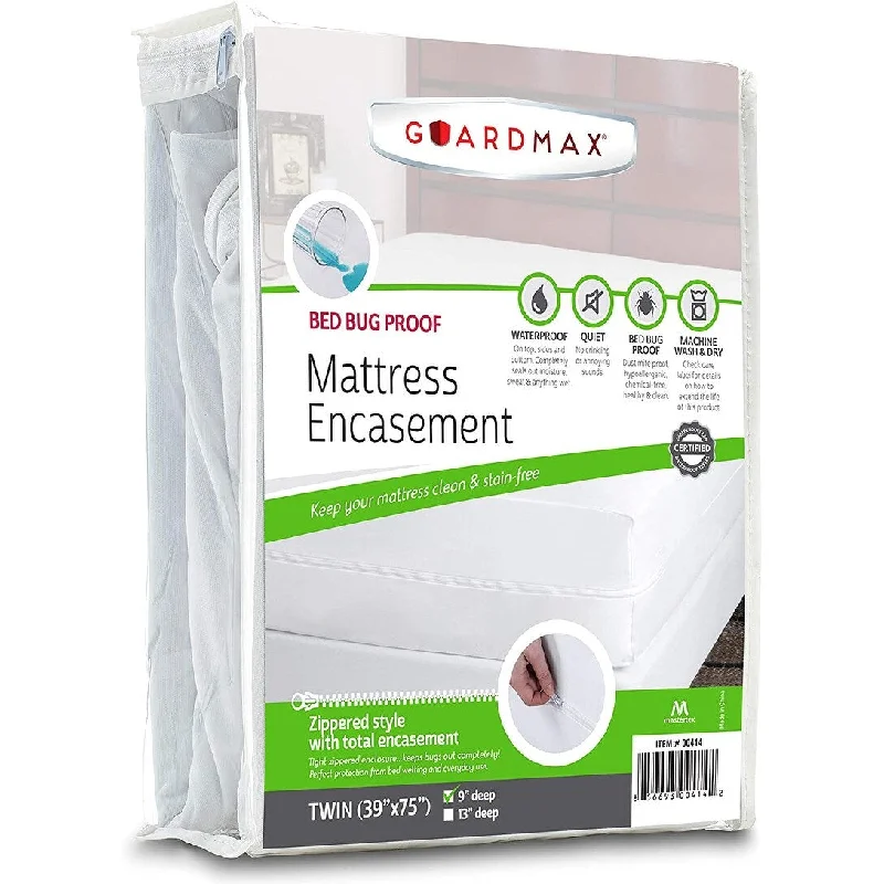 Guardmax Zippered Bed Bug Mattress Protector Encasement