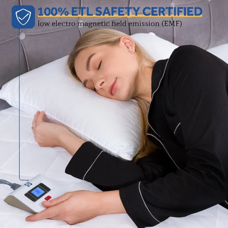 Kata Waterproof White Heated Mattress Pad by Sealy