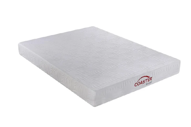 Keegan White 8" Twin Extra Long Memory Foam Mattress