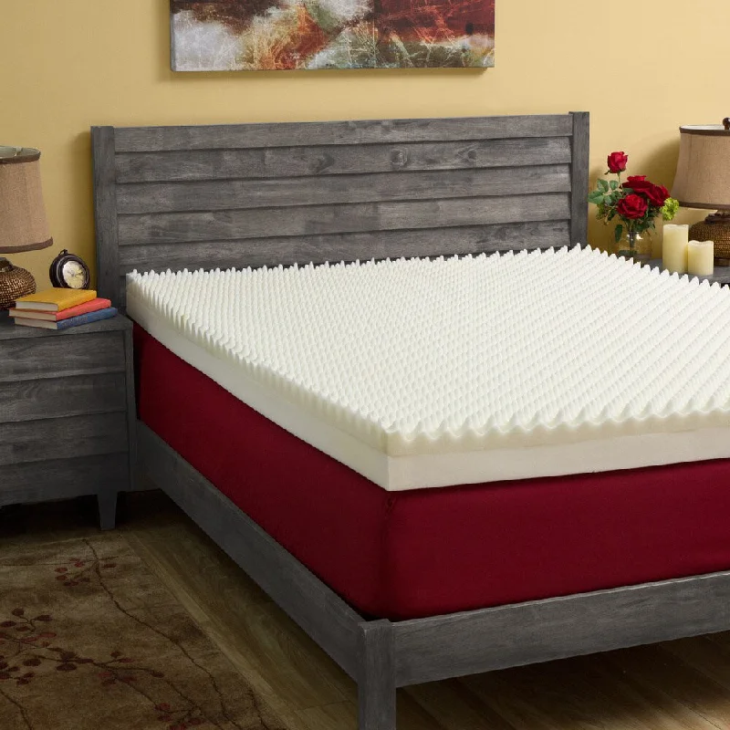 Slumber Solutions Highloft Mattress MakeOver 5-inch Memory Foam Mattress Topper