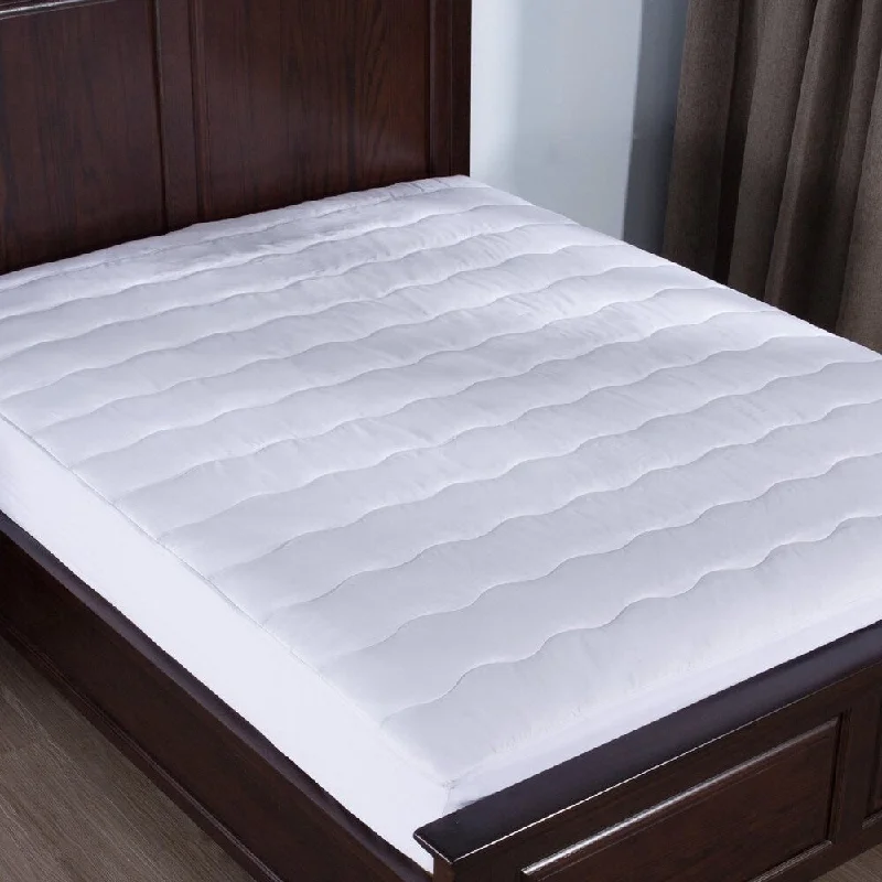 St. James Home Memory Foam Down Alternative Mattress Pad - White