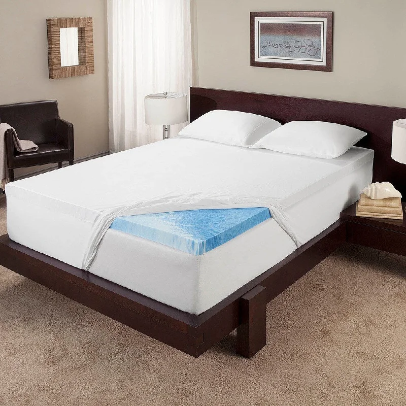 Touch of Comfort 3-inch Gel Memory Foam Mattress Topper