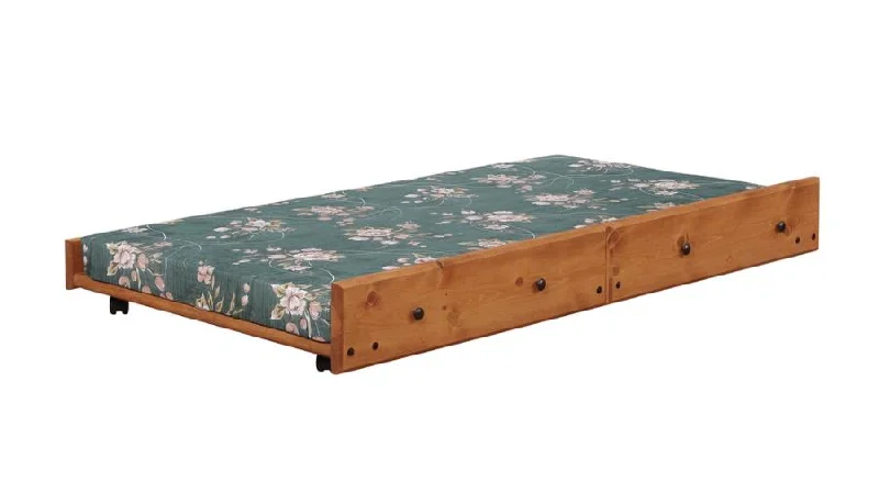 Wrangle Hill Brown Trundle W/ Bunkie Mattress